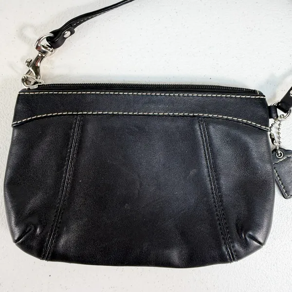Coach Black Legacy Wristlet Wallet‎ Leather Small Pouch 48179 Designer Festival - Image 6