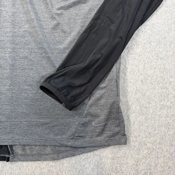 Nike Dri-Fit Women's XL Long Sleeve Active Shirt Grey Black Running Yoga Top - Image 4