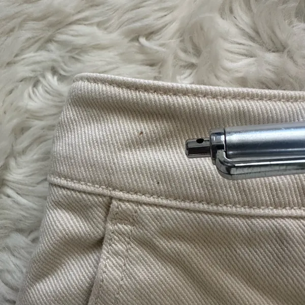 Aritzia Tna Pants Troop Cargo Pant Mid-Rise Utility 100% Cotton Cream Sz 4 - Image 12