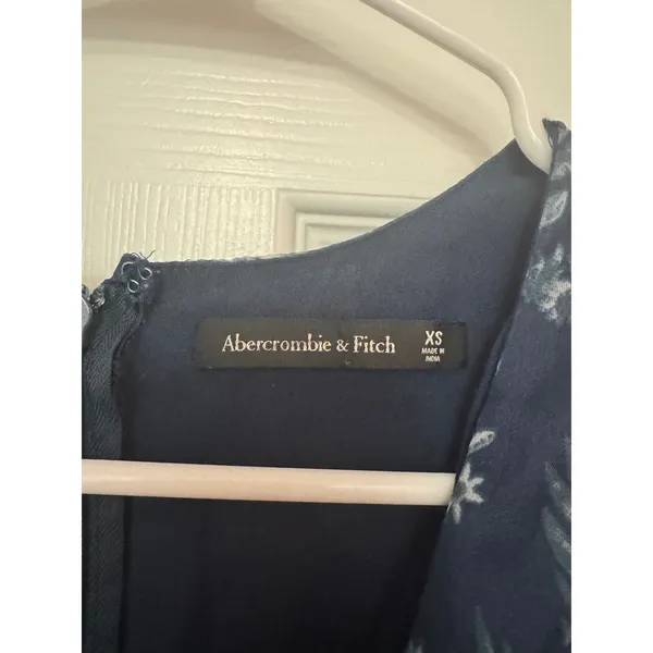 Abercrombie Cut Out Long Sleeve Mini Dress Blue Size Extra Small - Image 4