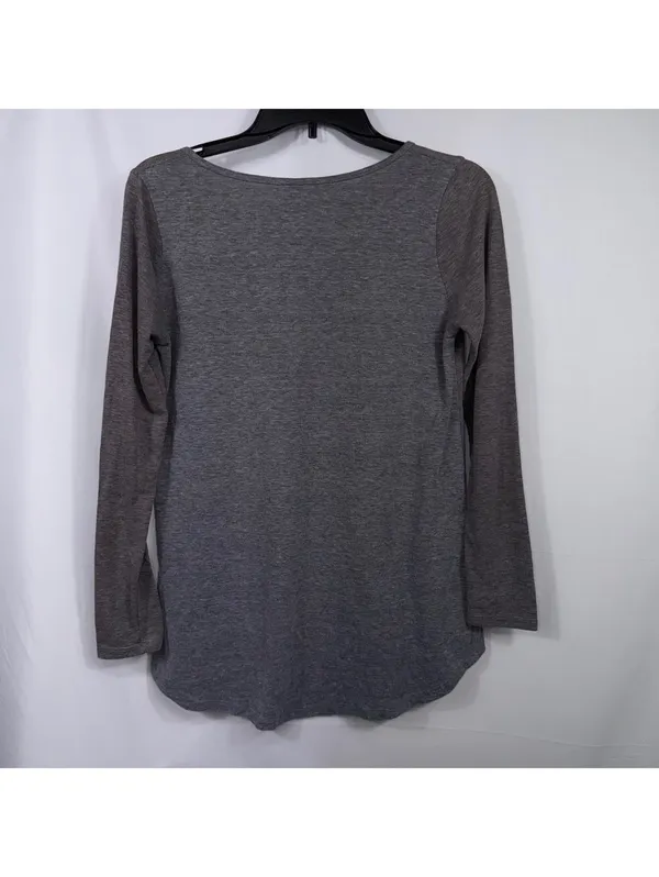 LuLaRoe Lynnae S Gray High Low Long Sleeve Top - Image 6