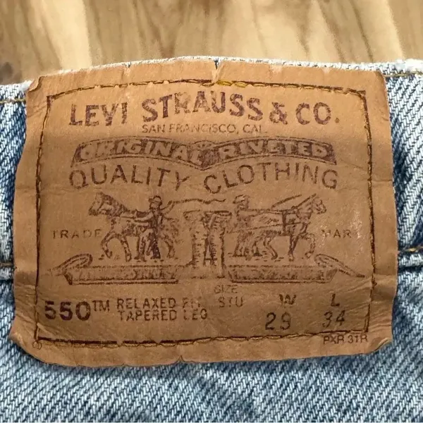 Levi Strauss Orange Tab 550 Relaxed Fit Tapered Leg Jeans Women’s 29 - Image 2