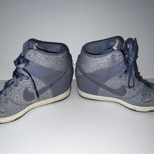 Nike Women's High-Top Wedge Athletic Shoes in Slate Gray - Image 6