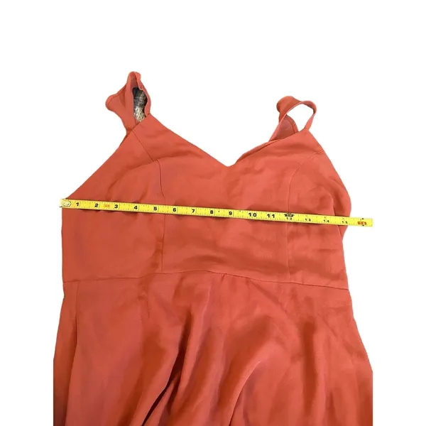 Lulu’s Meteoric Rise Maxi Dress Size Medium Button Detail Back Rusty Rose - Image 5