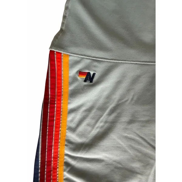 Aviator Nation 5 Stripe 4" High Rise Biker Shorts & Sports Bra Mist Women's Sm - Image 12