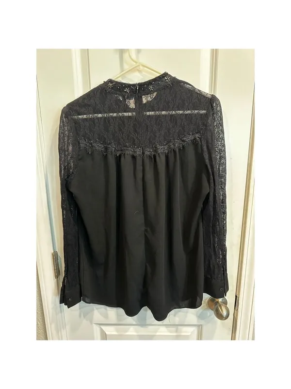 Panitti Black Lace Blouse XL - Image 2