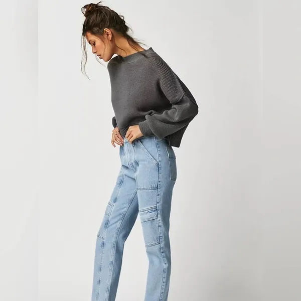 AGOLDE Cooper Cargo High-Rise Straight Jeans - Image 3