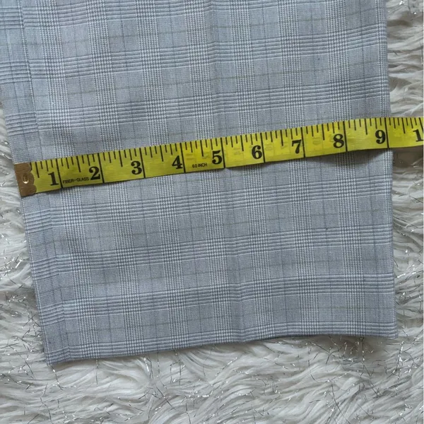 Andrea Viccaro Gray‎ Plaid Classic Women's Light Gray Dress Pants Size 6 - Image 7