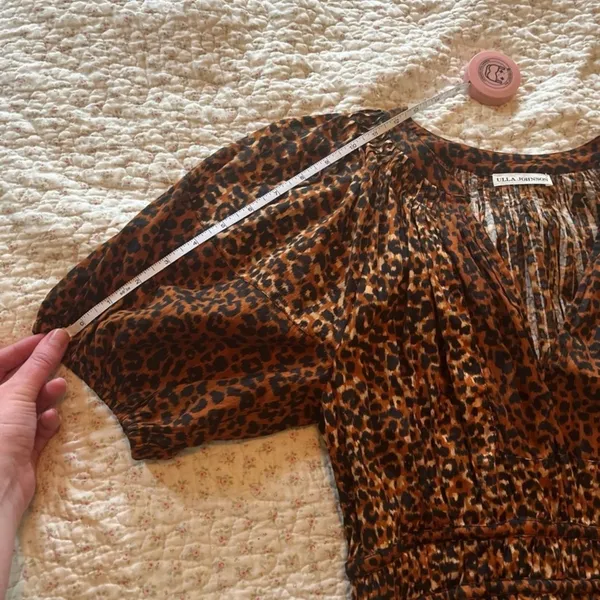 Ulla Johnson Mariana animal print dress fall 400$ boho designer formal revolve - Image 4