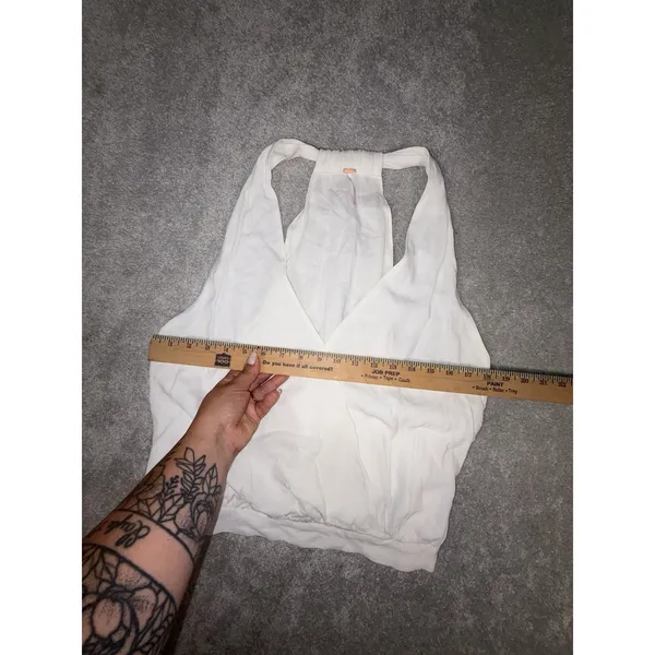 free people surplice ivory‎ tank top large - Image 6