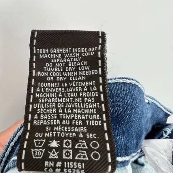 7 For All Mankind Josefina skinny boyfriend blue medium wash denim jeans 28 - Image 9
