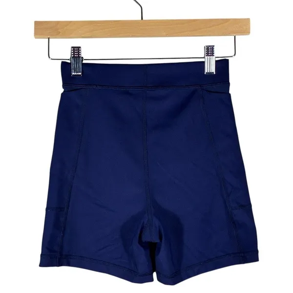 OFFLINE by Aerie Solid Biker Shorts Navy Blue Athletic Clean Girl Size S - Image 5