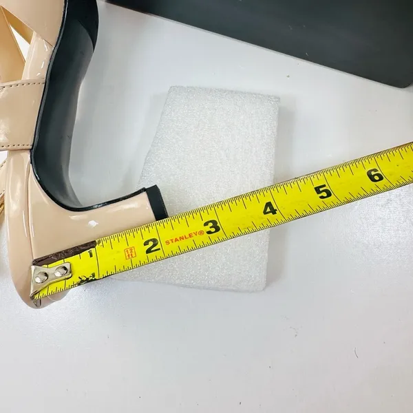 Easy Street Beige Strappy Heels - Image 12
