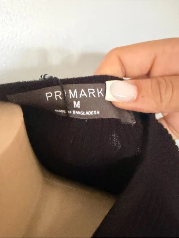 Primark Black Ribbed Button-Up Cardigan - Image 2