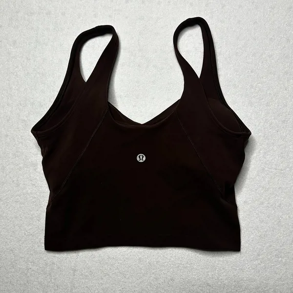 Lululemon Align Tank Top Women’s Size 4 Brown Nulu Built-In Bra - Image 2