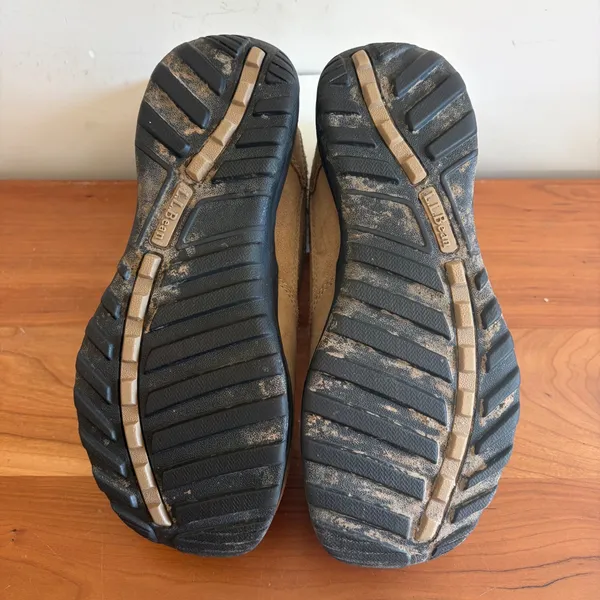 LL Bean Storm Chaser Suede‎ Slip On Shoes Tan Primaloft 290479 Womens 7.5 M - Image 7