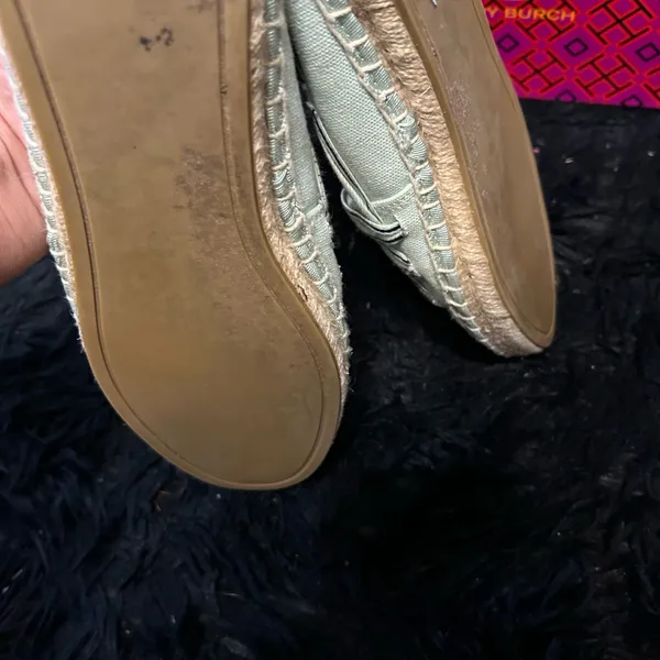 Tory Burch TB Tory ribbon espadrille flats slip on shoes - Image 6
