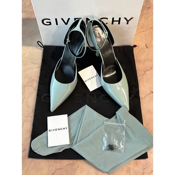 Givenchy Show Stocking Pumps in Grey 41 with Box Womens High Heels Boots Leather - Image 7