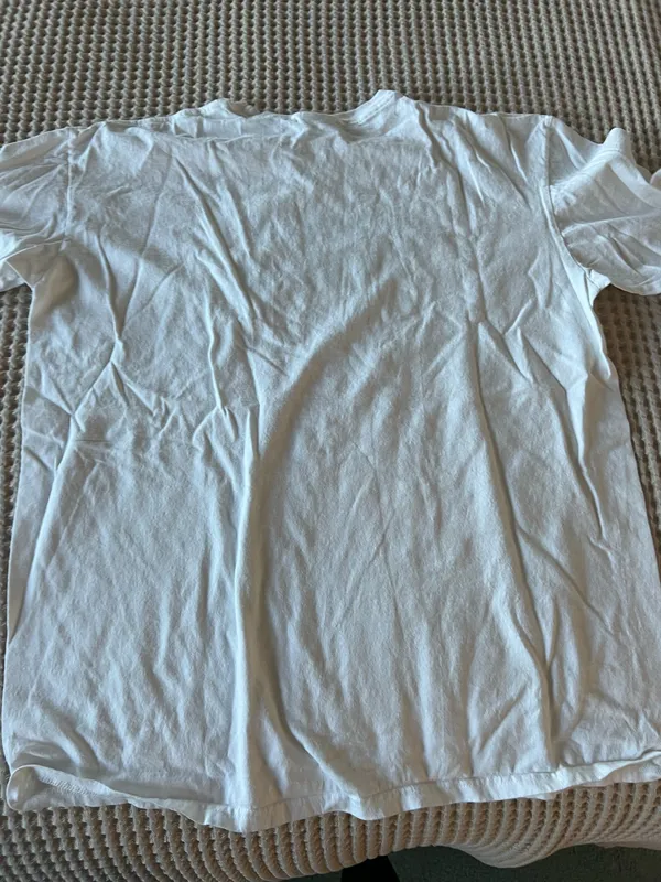 Port Authority White "Game On" graphic tee with blue text and green oval, size XL #gaming #casino - Image 2