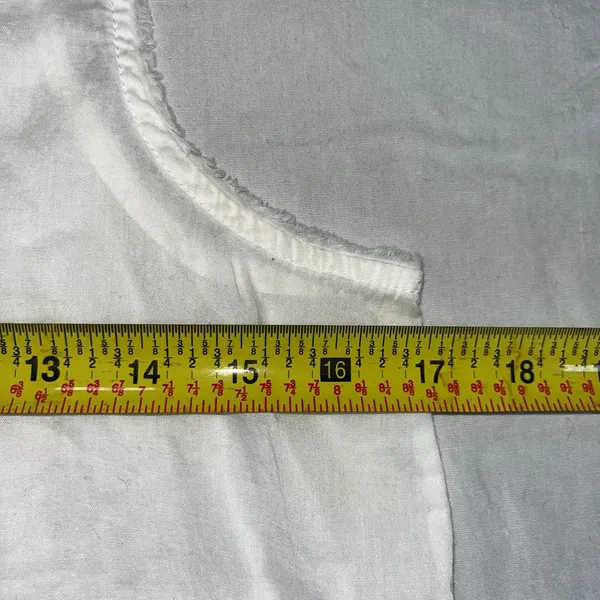 Aeropostale Woven Tank Top White Small Sleeveless - Image 5