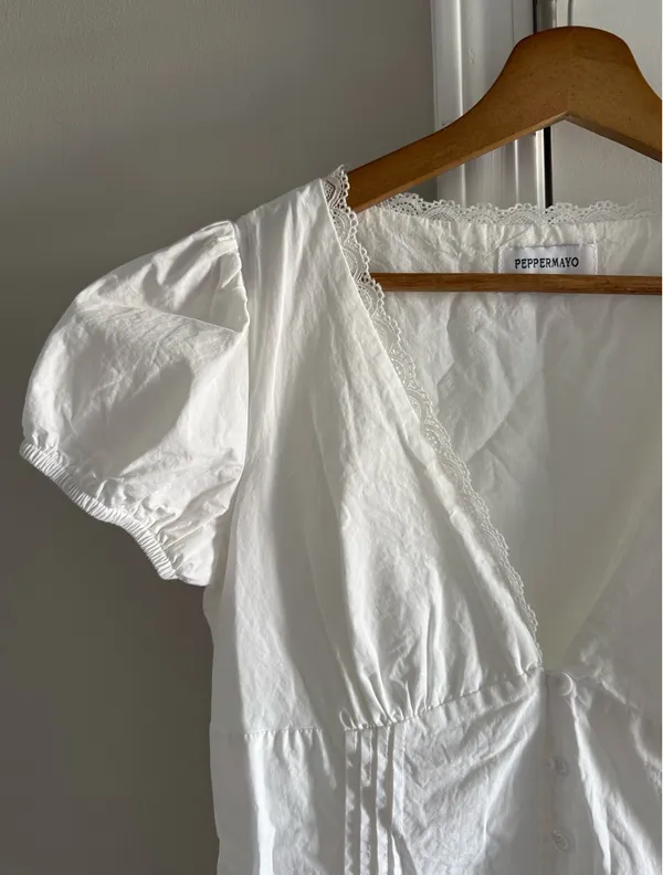 Peppermayo Mini Dress White - Image 9