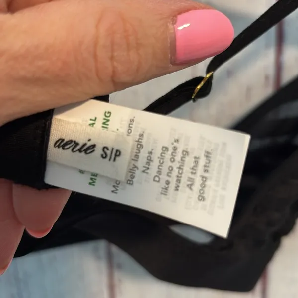 NWT Aerie Velvet Stripe Triangle Bralette - Image 10