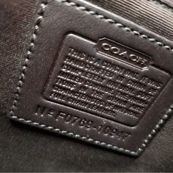 Coach Chelsea Brown Leather Turn Lock - Image 10