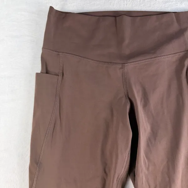 Member's Mark L Yoga Pants Everyday Flare High Rise Pockets Brown Bear‎ Athletic - Image 4