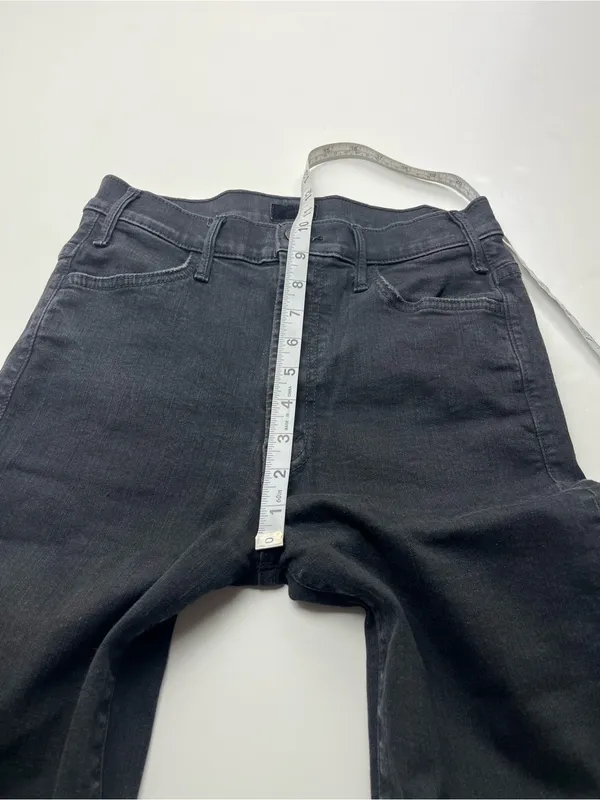 Mother The Hustler‎ Ankle Fray Women's 28 Black Not Guilty Bootcut Denim Jean - Image 11