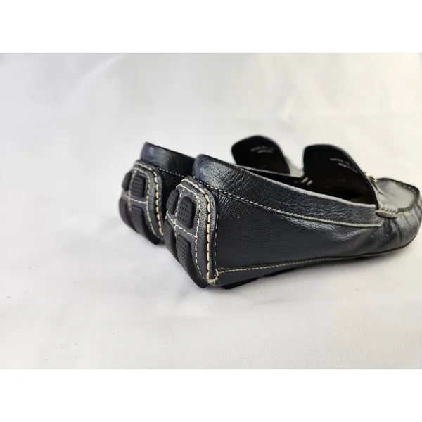 Cole Haan Women's Leather Driving Loafers Navy Gray Shoes Slip On 7.5 Size 8B - Image 5