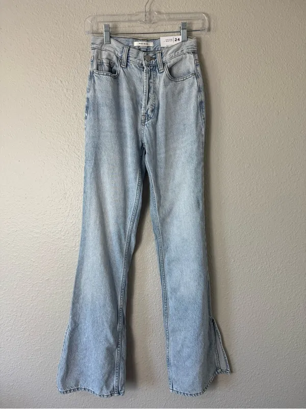 PacSun Button Fly High Rise Bootcut Split Hem Jeans Size 24 - Image 2