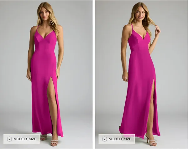 Azazie Bridesmaid Dress Fuchsia - Image 8