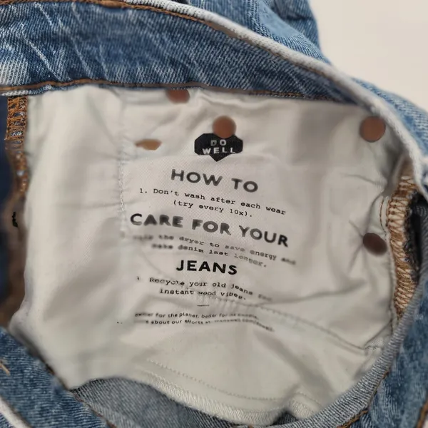 Madewell The Perfect Vintage Jean Raw Hem Edition Blue MidRise Women's Size 23 - Image 12