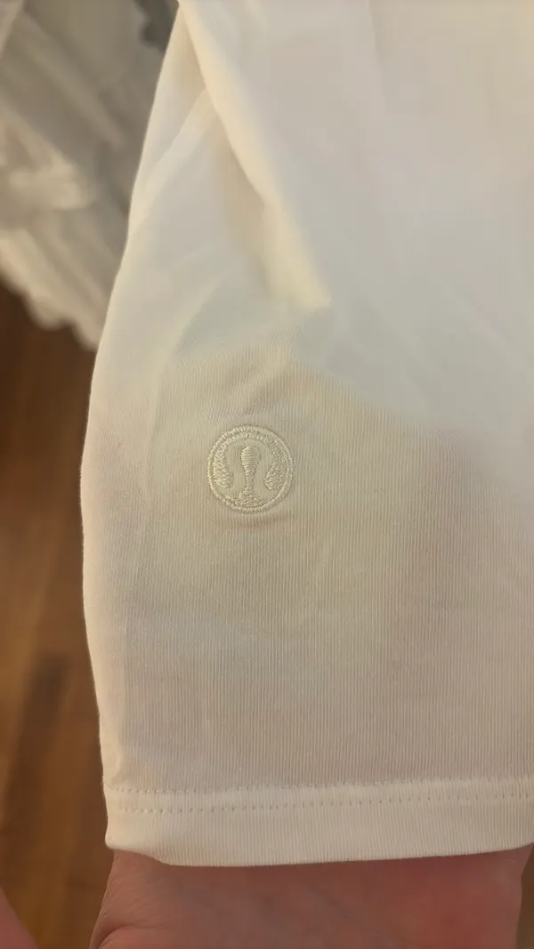 White Lululemon long sleeve T-shirt - Image 4