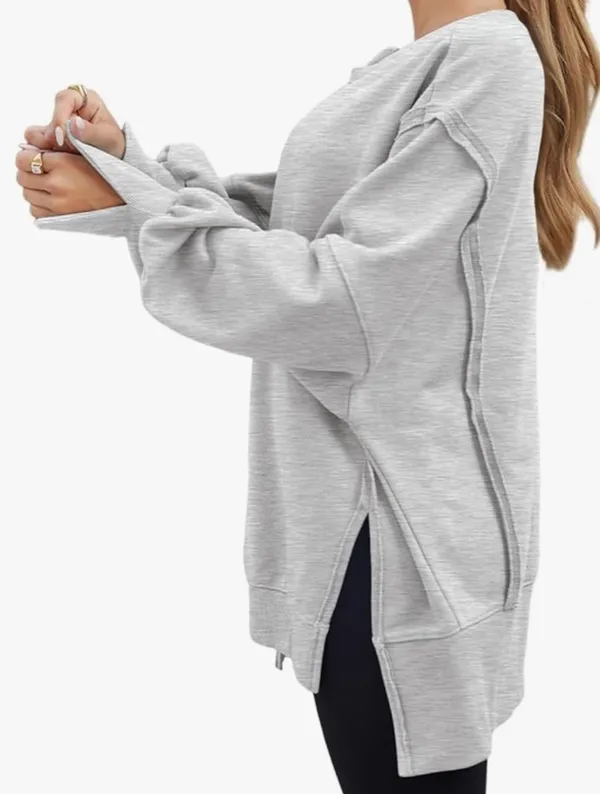 Amazon Womens Oversized Crewneck Sweatshirt - Image 4