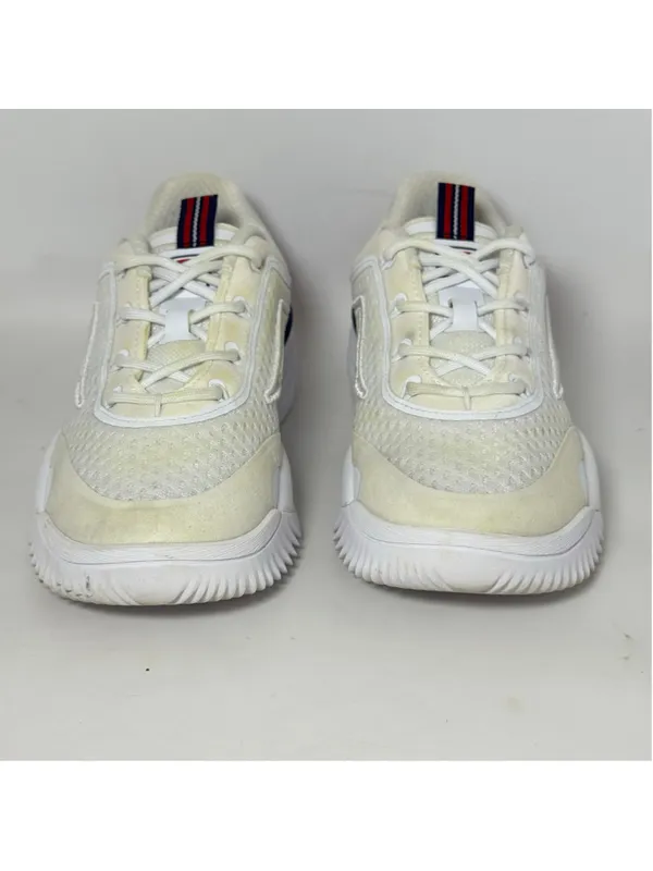 Women's Fila Disruptor Energized Lace Up Sneakers Size 8.5 White Red Blue - Image 8