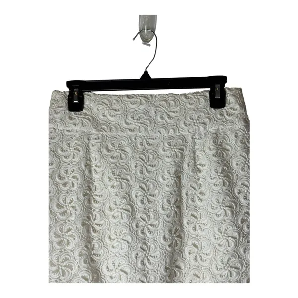 Leifsdottir Anthropologie Skirt Women 4‎ White Lace Crochet A Line Mini Boho - Image 5