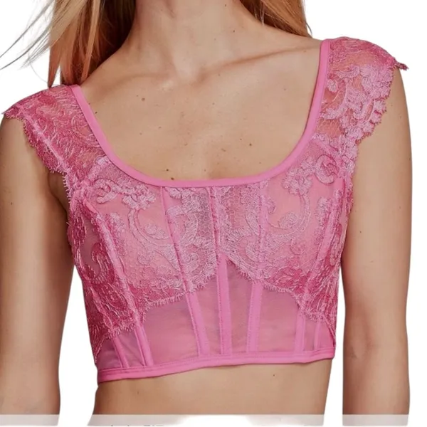 Victoria's Secret Dream Angels M DD Boho cap sleeve corset BC3 3229 - Image 11
