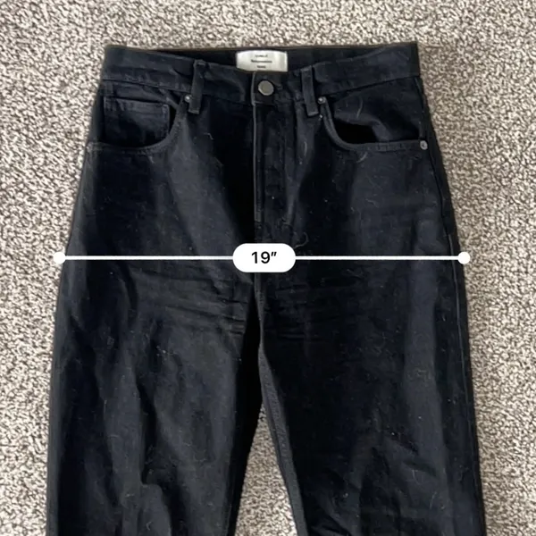 Reformation Rowe Mid Rise Relaxed Straight Jeans – Chic Black Sustainable - 27 - Image 9