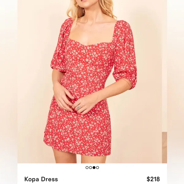Reformation Kopa Mini Dress Red Floral size 2 $218 - Image 15