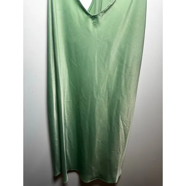 Brand New State of Day Women's Size XL Basil Green Slip Mini Dress - Image 3