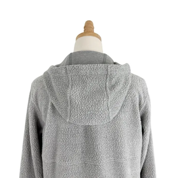 Patagonia Shearling Hoodie Full Zip Grey Sz S - Image 9