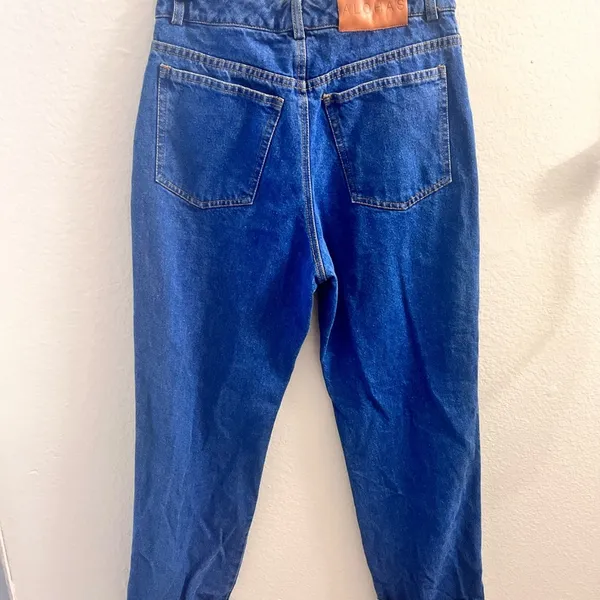 ALOHAS Deep Blue Relaxed Fit Leg High Rise Denim Size M - Image 4
