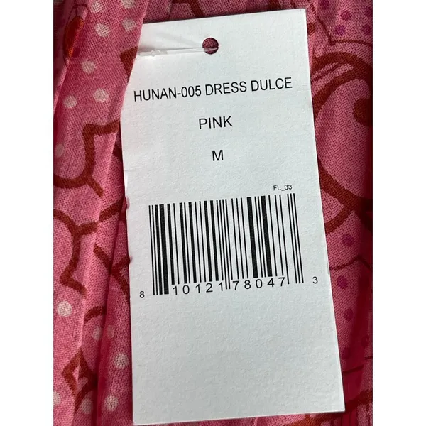 Tuckernuck Ro’s Garden Hunan Floral Mini Dress M Pink Flutter Sleeve V Neck NEW - Image 6