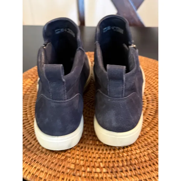 ECCO Soft 7 Tred‎ Zip Navy Blue Leather High Top Sneaker Boots Womens 42 - Image 3