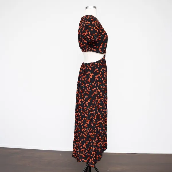 STAUD | Calypso Poppy Cut-Out‎ Dress - Image 6