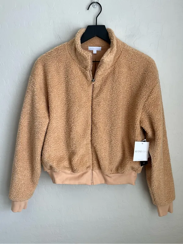 Beyond YogaBrave The Elements Sherpa Bomber jacket NEW XS - Image 6