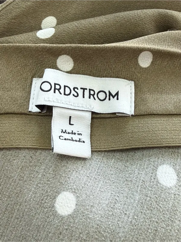 Nordstrom Satin Polka Dot Skirt Size Large - Image 3