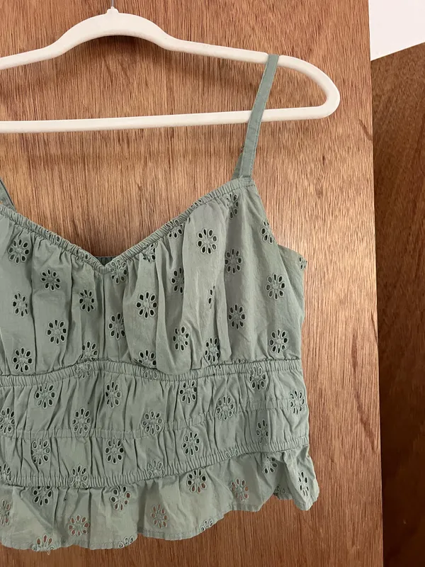 Hollister Cami Crochet Crop Top - Image 2