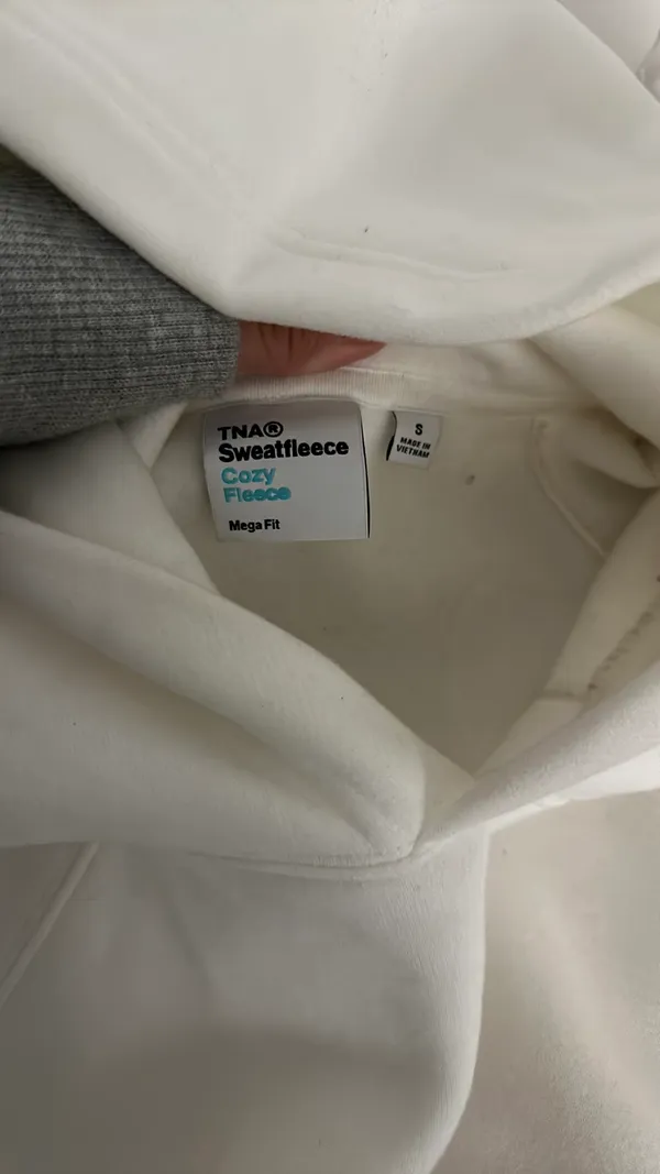 Aritzia White  Mega Hoodie - Image 4